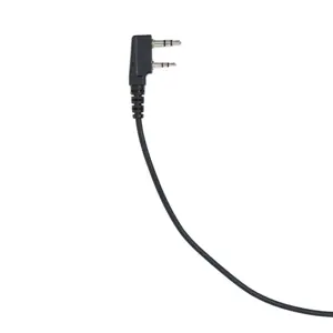 Auricular de tubo acústico c/ microfone (duplo-jack) para estações rádio PMR (Kenwood / PNI)