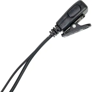 Auricular de tubo acústico c/ microfone (Jack 2.5mm) para estações rádio PMR (Motorola)