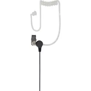 Auricular de tubo acústico c/ microfone (duplo-jack) para estações rádio PMR (Kenwood / PNI)
