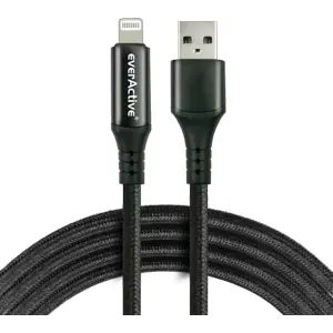 Cabo USB ➝ Lightning c/ display, carregamento rápido e revestimento nylon - 1.0m