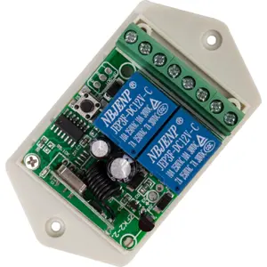 Central receptora de garagem 433Mhz (2 teclas)