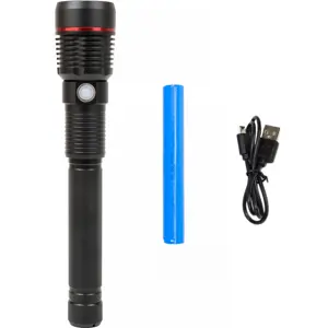Lanterna LED Cree HP50.2 c/ foco e BOOST - 20W 1500lm c/ powerbank 4400mAh