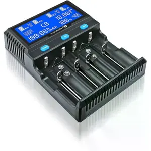 Carregador multi-baterias NiMH / Li-ion / Li-FePO4 com LCD