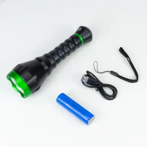 Lanterna especial CAÇA - LED verde 10W 500lm recarregável USB-C 4000mAh - IP44