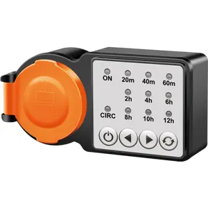 Temporizador de exterior c/ contagem decrescente e função de ciclo - IP44
