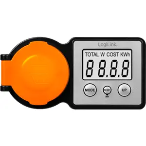Medidor de consumo de energia com display LCD 230VAC 16A - IP44