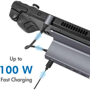 Docking Station USB 3.2 Gen1 6-em-1 compatível c/ Valve Steam Deck