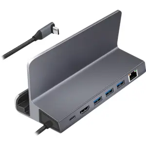 Docking Station USB 3.2 Gen1 6-em-1 compatível c/ Valve Steam Deck
