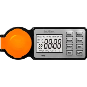 Tomada horária digital de 12 programas p/ exterior IP44