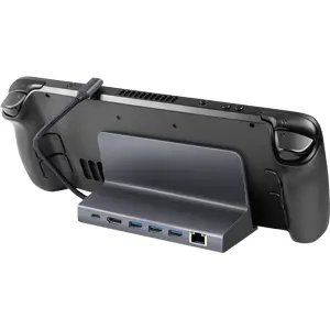 Docking Station USB 3.2 Gen1 6-em-1 compatível c/ Valve Steam Deck