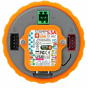 Botão rotativo inteligente com M5StampS3A e ecrã tátil redondo 1.28''