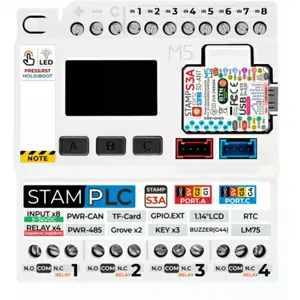 Controlador IoT PLC c/ 8 Entradas Opto-isoladas e 4 Relés p/ calha DIN