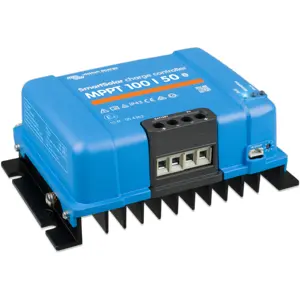 Controlador de carga solar MPPT c/ Bluetooth 100V➝12/24V 50A
