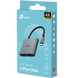 Hub USB Type-C 3 en 1, con HDMI 4K@60Hz, USB-A 3.0 y PD 100W