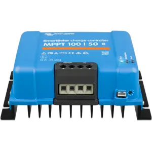 Controlador de carga solar MPPT c/ Bluetooth 100V➝12/24V 50A