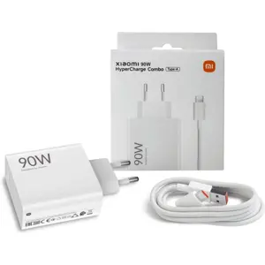 Carregador Hypercharge 90W GaN USB-A + Cabo USB-C 6A