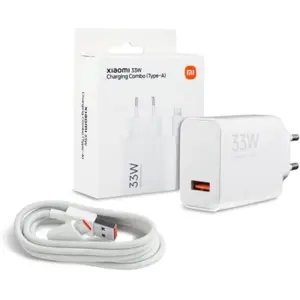 Carregador QC 33W USB-A + Cabo USB-C 3A