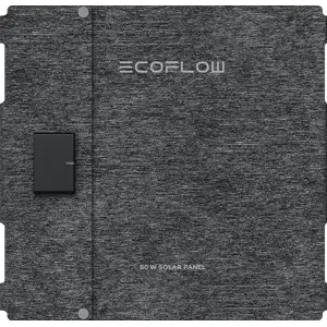 Painel fotovoltaico monocristalino dobrável p/ Power Station 24.5Voc 3.5A 60W (c/ USB-C)  - 135x30cm