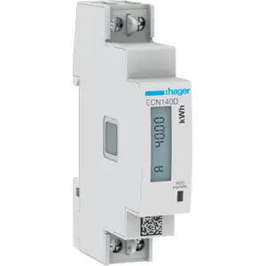 Medidor digital de consumo de energia monofásico (40A) para calha DIN