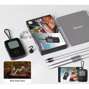 Termómetro Inteligente para Churrasco com Conectividade Bluetooth + 2 sondas