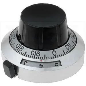 Botón de precisión con numerador de conteo (15 vueltas) Ø46x25mm