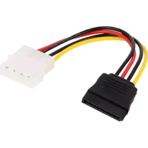 Adaptador de alimentação Molex macho - SATA 15 pinos macho - 150mm
