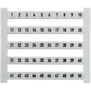 Marcador de bornes DIN 5x6 mm (passo 6 mm) (conjunto  de 500 unid.)