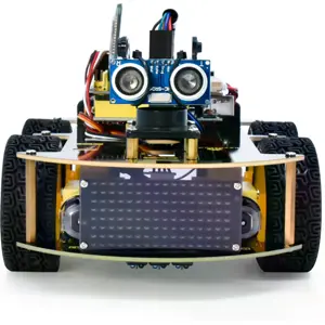 Kit de Robot 4WD com Bluetooth, IR, Display LED 8×16 e Sensores