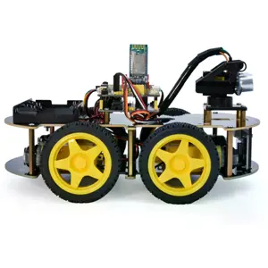 Kit de Robot 4WD com Bluetooth, IR, Display LED 8×16 e Sensores