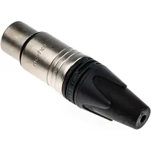 Ficha Cannon (XLR) 4 pinos fêmea para soldar em cabo