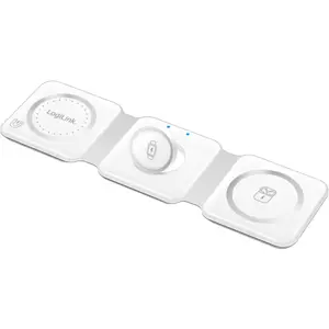 Estação de carregamento wireless dobrável 3 em 1 (MagSafe / relógio / auriculares) Qi 15W