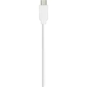 Carregador 2x USB-A + cabo micro-USB fixo (100–240VAC -> 5VDC 2.1A) - 1.0m Branco