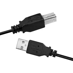 Cabo USB-A 2.0 macho - USB-B macho - Preto - 3.0m