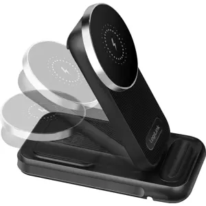 Estação de carregamento wireless 4 em 1 (MagSafe / relógio / auriculares / saída USB-C) 20.5W