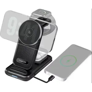Estação de carregamento wireless 4 em 1 (MagSafe / relógio / auriculares / saída USB-C) 20.5W