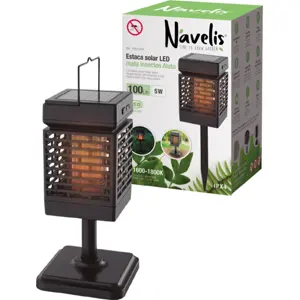 eletrocutor de insetos solar de jardim - 5W (100 lm)