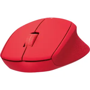 Rato óptico silencioso 1000DPI sem fio Wireless (USB) com Scroll - vermelho