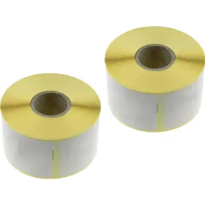 Pack 2 Rolos de 520 etiquetas térmicas adesivas LabelWriter - 36x89mm