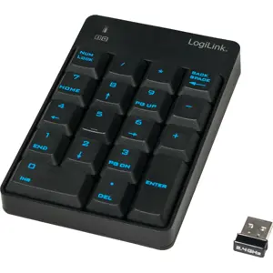 Teclado numérico 18 teclas (sem fio)