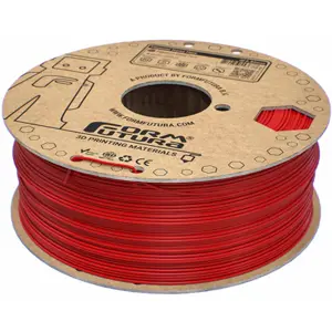 Rolo de filamento de impressão 3D em PLA de 1.75mm - Vermelho - 1Kg
