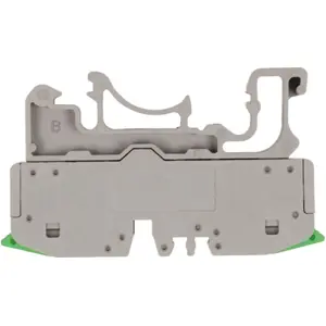Borne de ligação rápida para calha DIN 1 via (0.2...4.0mm²) - Verde