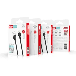 Cabo USB-A macho - USB-C macho 2.1A - 1.0m - preto
