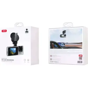 Dashcam frontal 1080p com display 2'' e câmara de interior + câmara de traseira