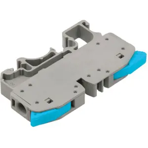 Borne de ligação rápida para calha DIN 1 via (0.5...6.0mm²) - Azul