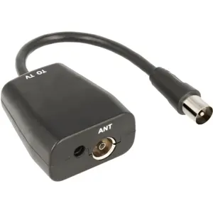 Antena omni-direcional TDT UHF / VHF com amplificador de 5Vdc