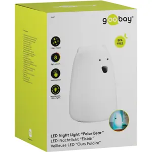 Lámpara LED RGB-W (3000K) Touch sin cables recargable (USB-C) - Urso Polar