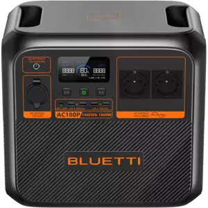 Power Station 1800W 1440Wh c/ UPS, Carregamento Solar 500W e App Bluetooth