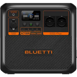 Power Station 1800W 1440Wh c/ UPS, Carregamento Solar 500W e App Bluetooth