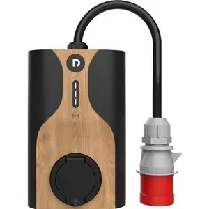 Carregador para carro elétrico (Wallbox) de 22kW trifásico c/ WiFi/BLE/RFID e ficha CEE - Tomada tipo 2 (sem cabo)