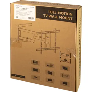 Soporte de pared ajustable con brazo para LCD de 37'' a 80'' (94 a 203 cm)